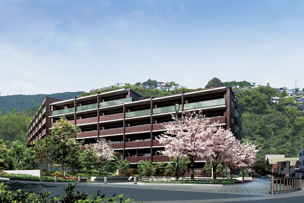 Features of the building.  [appearance] Reverentially to KinoeYoen, The "inheritance" and "harmony" to the basic concept of the building. In order to succeed protect this beautiful landscape, Draw a appearance along close to the nature and design that emphasizes the horizontal line, "Prairie style" has been added to the essence. Its magnificent residence, In harmony with nature, We wore the pride enough to go through the time (Rendering)