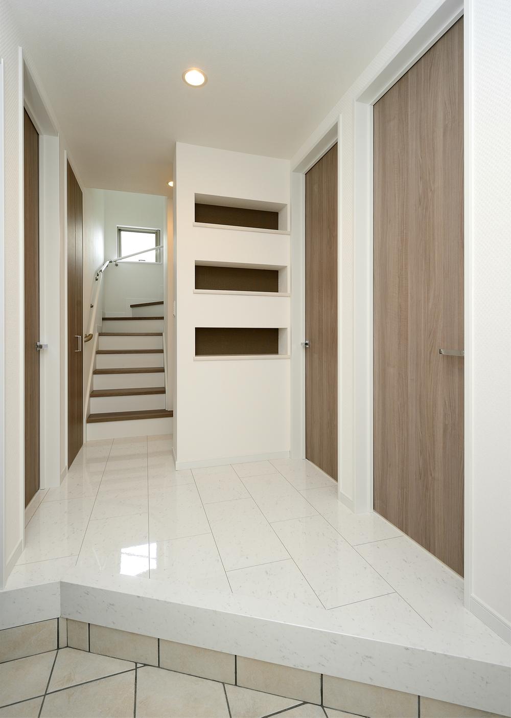 Entrance. Tile entrance hall