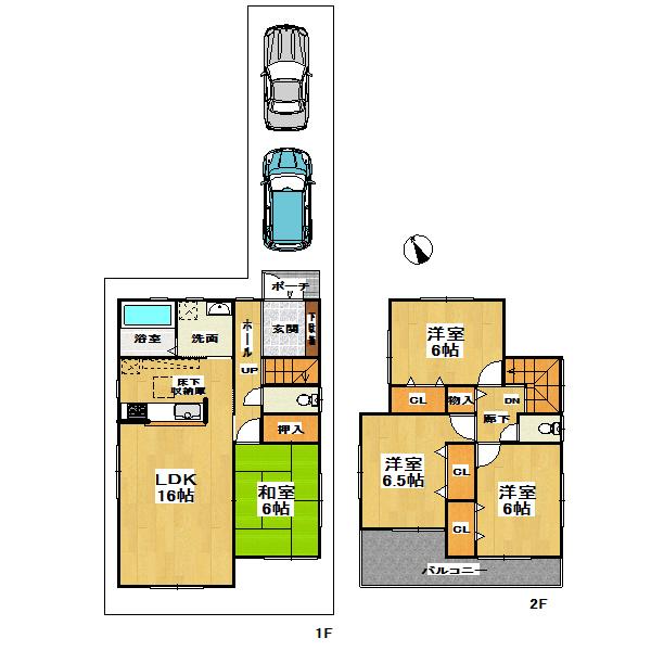 Floor plan. (No. 3 locations), Price 37,900,000 yen, 4LDK, Land area 131.14 sq m , Building area 98.39 sq m