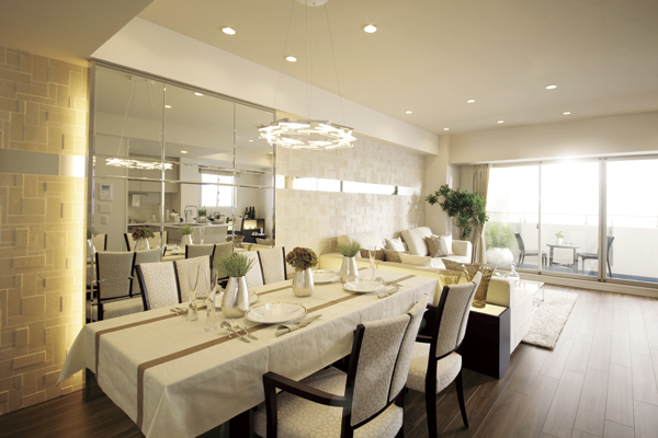 Living.  [dining] Sunlight and breeze filled the house stuck to the basics of building homes that brightness. It has been directed to enjoy the stylish comfort in relaxed ( ※ )