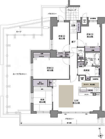 Floor: 4LDK, occupied area: 85.38 sq m, Price: 46,649,000 yen
