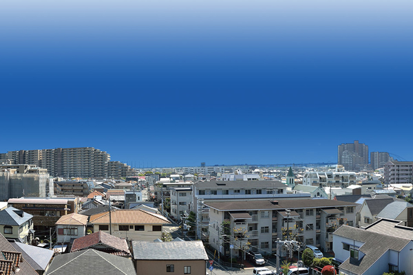 Surrounding environment. Spread is simple and elegant low-rise city block in the surrounding local, Also less expensive building to block the line of sight, Relaxed view you can enjoy (and subjected to a CG process was taken from local sixth floor corresponds to the April 2013, In fact a slightly different)