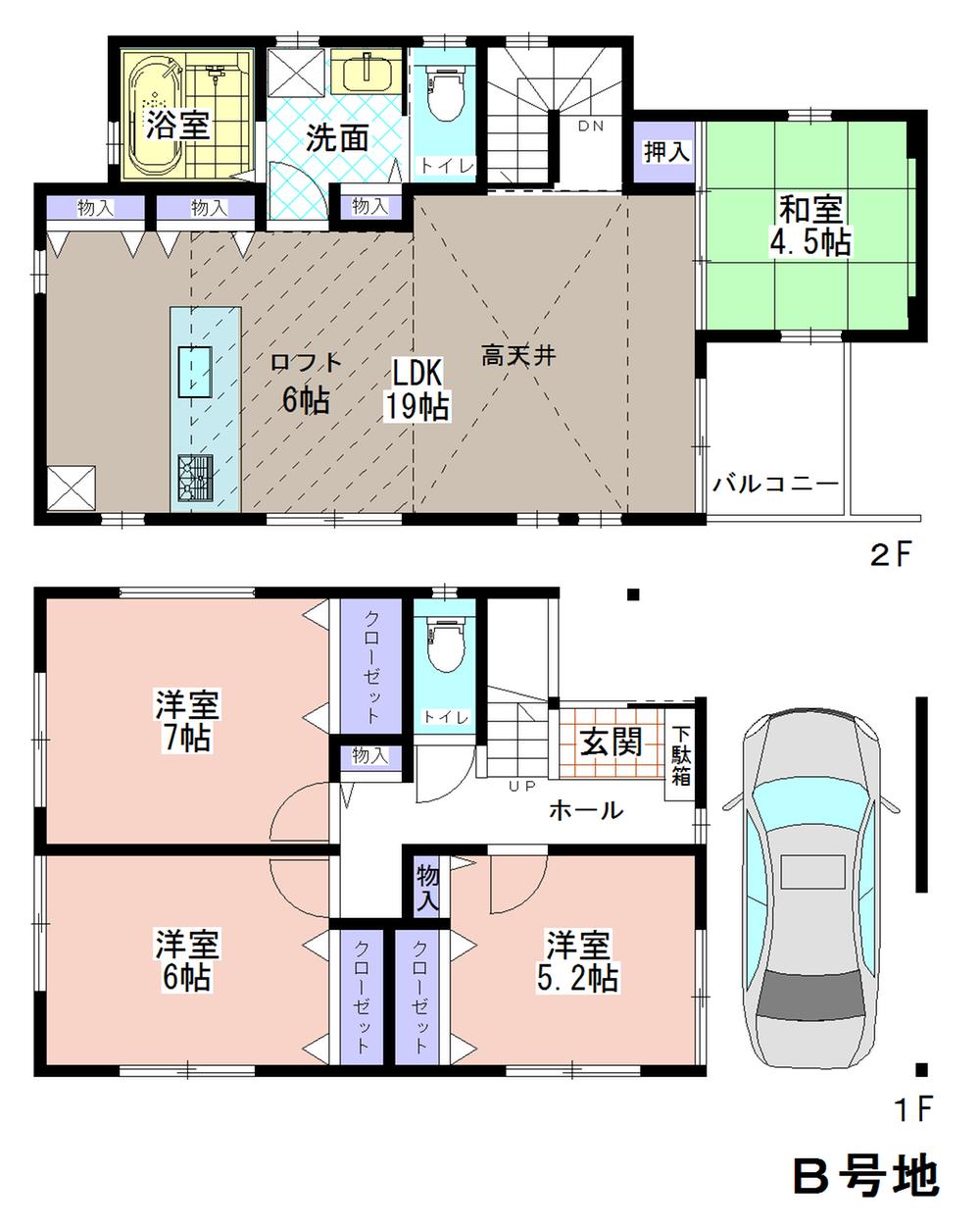 Floor plan. 35,800,000 yen, 4LDK, Land area 80.9 sq m , Building area 97.2 sq m