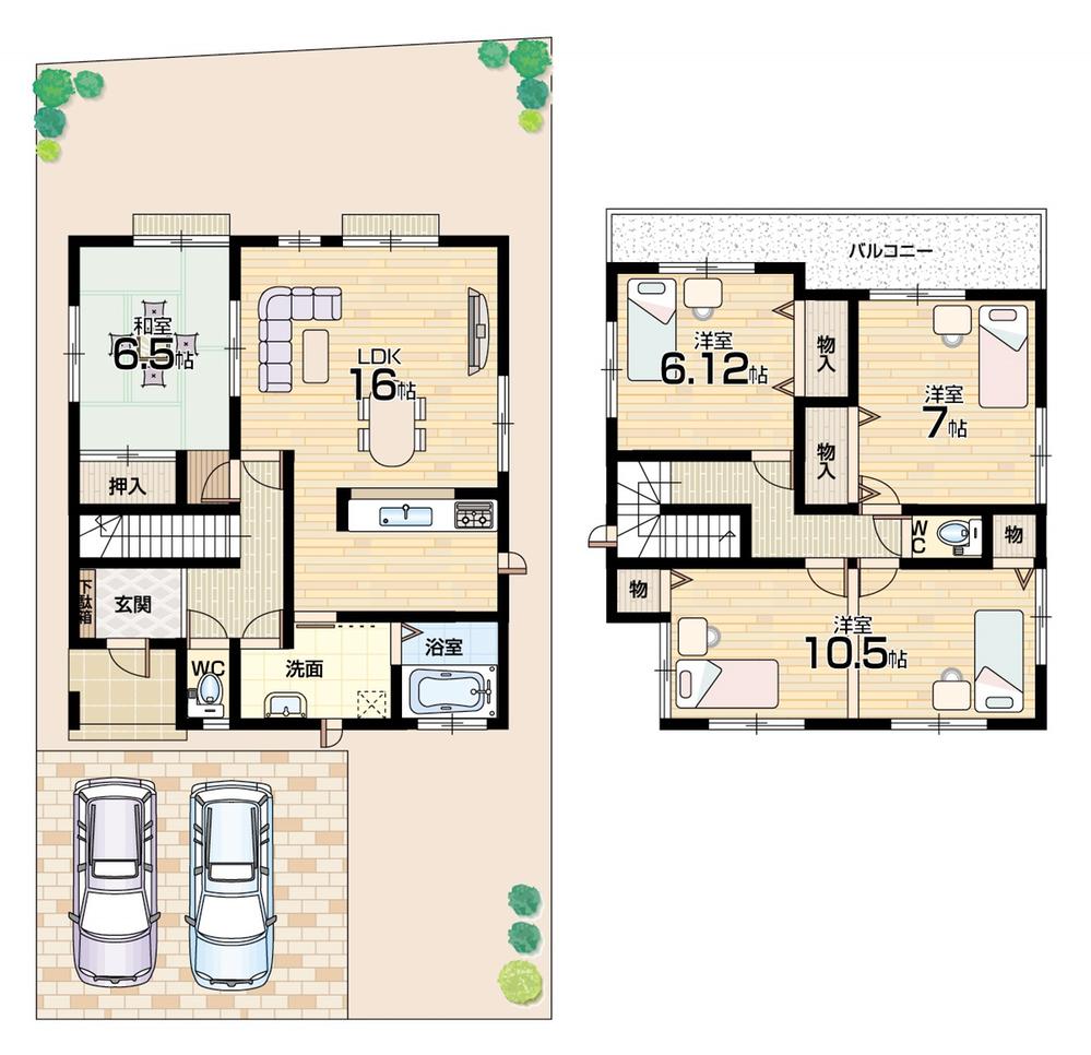 Floor plan. (I No. land), Price 20.8 million yen, 5LDK, Land area 150 sq m , Building area 109.92 sq m