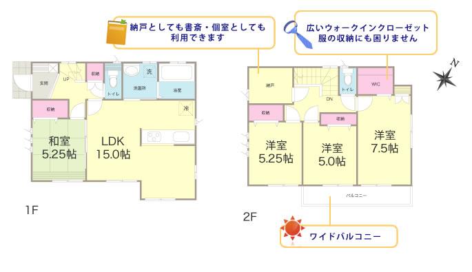 Floor plan. (16 Building), Price 38,800,000 yen, 4LDK, Land area 95.1 sq m , Building area 98.53 sq m