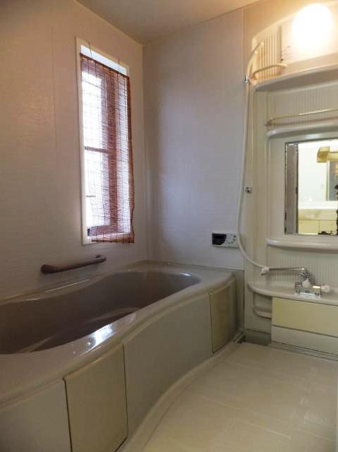 Bathroom. There is a window in the bathroom