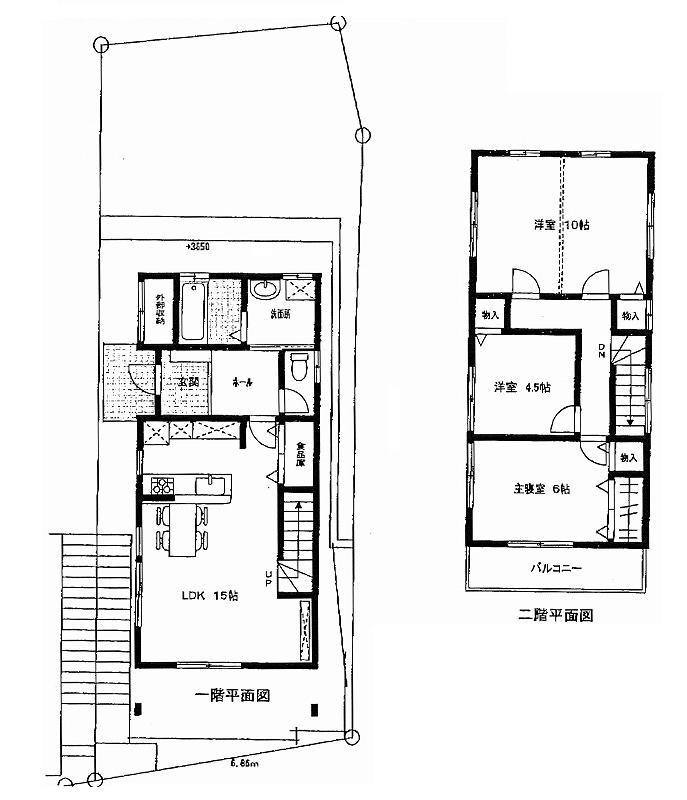 Floor plan. 35,456,000 yen, 4LDK + S (storeroom), Land area 125.75 sq m , Building area 90.25 sq m