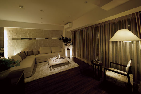 Living.  [living] Living to spend comfortably the gentle moments ( ※ Indoor photo of the web is September 2012 ・ Which was taken in May 2013, "Wakore Nishinomiya Mansion Gallery", Facility ・ Specifications can be confirmed. It is different from the actual sales dwelling unit)