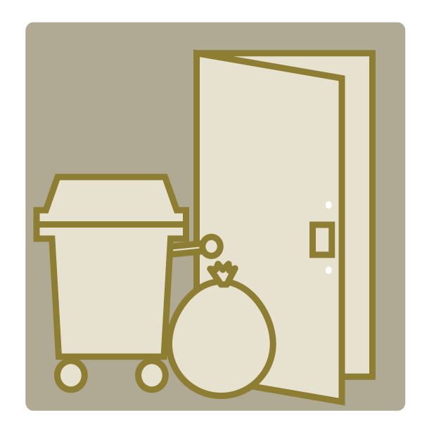 Variety of services.  [Dust shooter service (free of charge)] And management staff to recover if the garbage Oke out in front of the entrance of each residence. There is no need to bring up the trash yard ※ There is a designated collection date and time. Burnable garbage, Unburnable garbage, Other non-Pula will be unloaded at their (PICT)