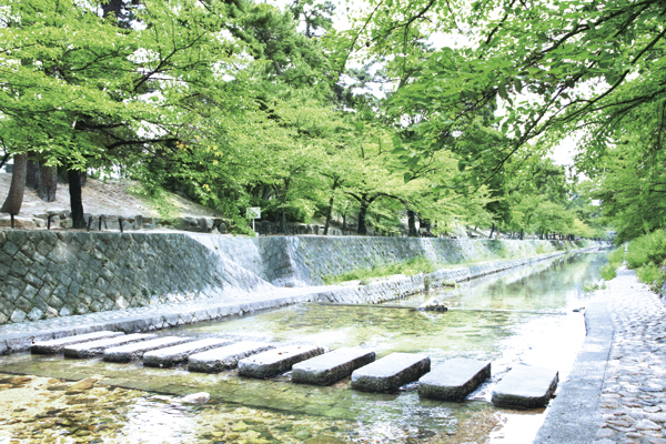 Surrounding environment. Shukugawa park