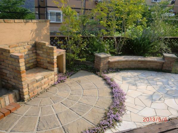 Garden. Designer design of the garden (2)