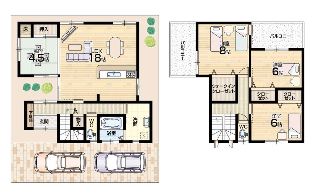 Floor plan. 25,144,000 yen, 4LDK, Land area 167.5 sq m , Building area 110.12 sq m floor plan