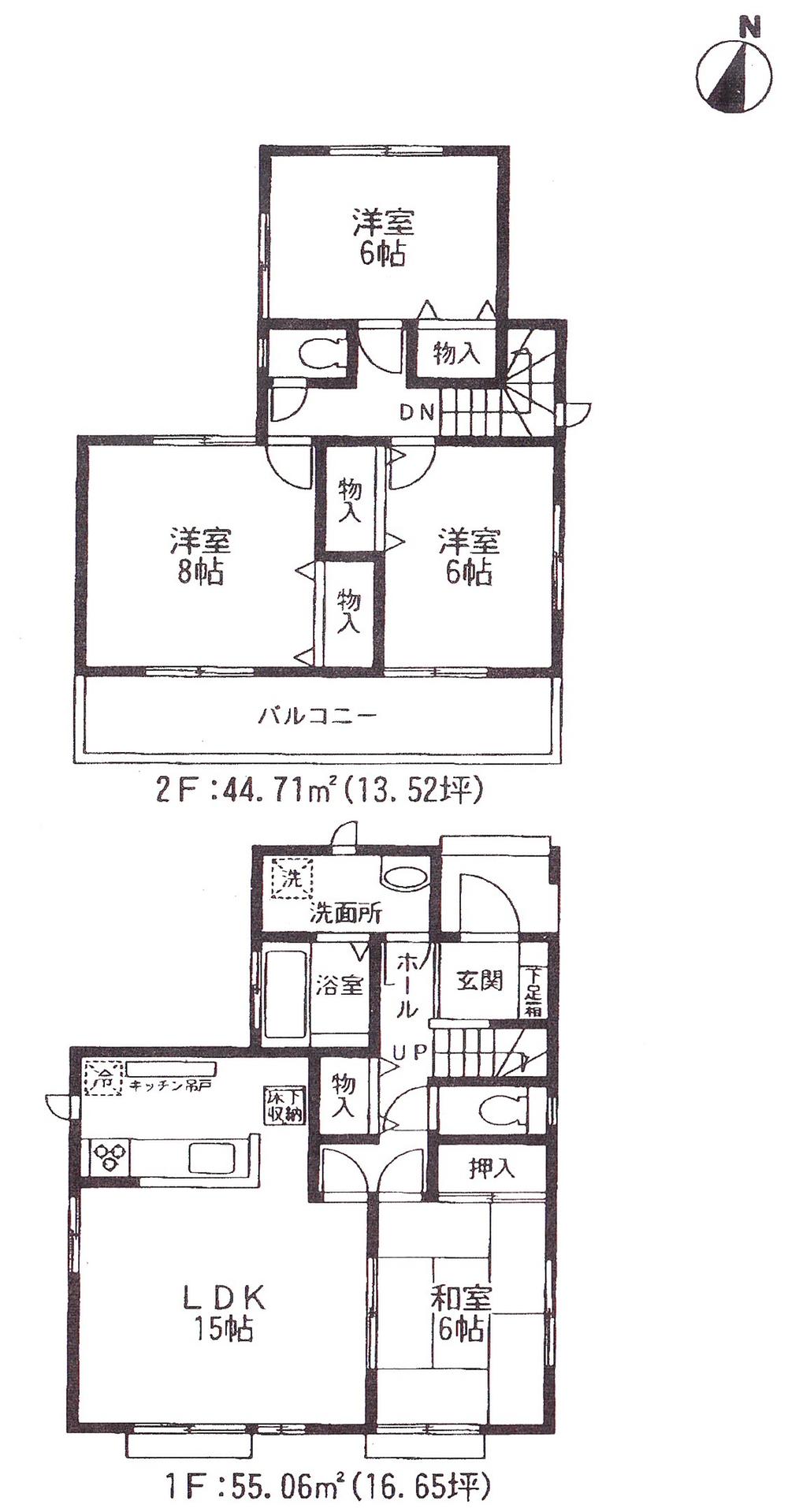 Floor plan. (G Building), Price 20.8 million yen, 4LDK, Land area 150.02 sq m , Building area 99.77 sq m