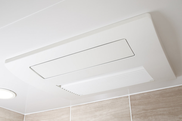 Bathing-wash room.  [Mist sauna function with bathroom heating dryer "mist Kawakku"] Convenient bathroom to wash in the rain heating dryer. Your skin and is with a friendly full-fledged mist sauna function also in the throat (same specifications)
