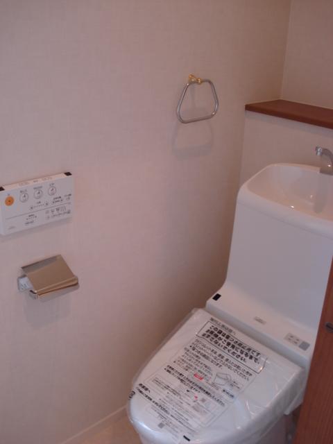 Toilet. Toilet with warm water washing toilet seat