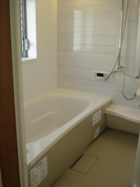 Bathroom. The bathroom has a window