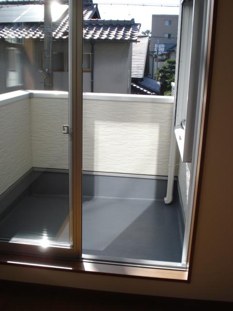 Balcony. Wide balcony