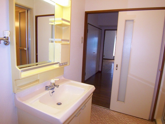 Washroom. Relaxed some basin space