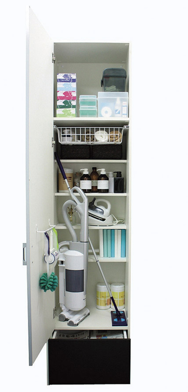 Receipt.  [System product input] You can split the shelves back and forth, Clean and storage and cleaner. Also provided storage of the pull-out is at the bottom (the same specification ※ Some specifications will vary)