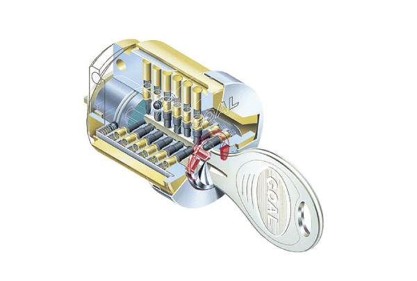 Security.  [Dimple key] The front door key of each dwelling unit is, The huge key differences, Adopt a difficult dimple key replication. Against unauthorized unlocking due to picking, And effective (conceptual diagram)
