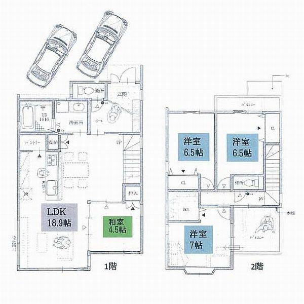 Floor plan. 42,900,000 yen, 4LDK, Land area 117.19 sq m , Building area 104.49 sq m floor plan