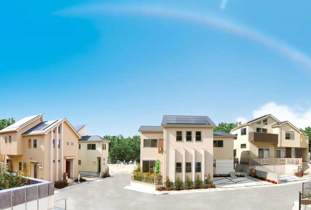 Local photos, including front road. Cityscape landscape in subdivision