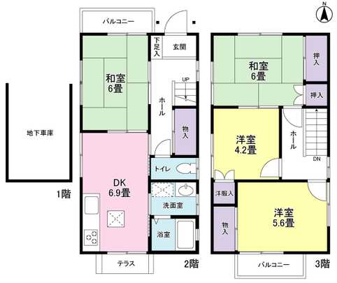 Floor plan. 4DK