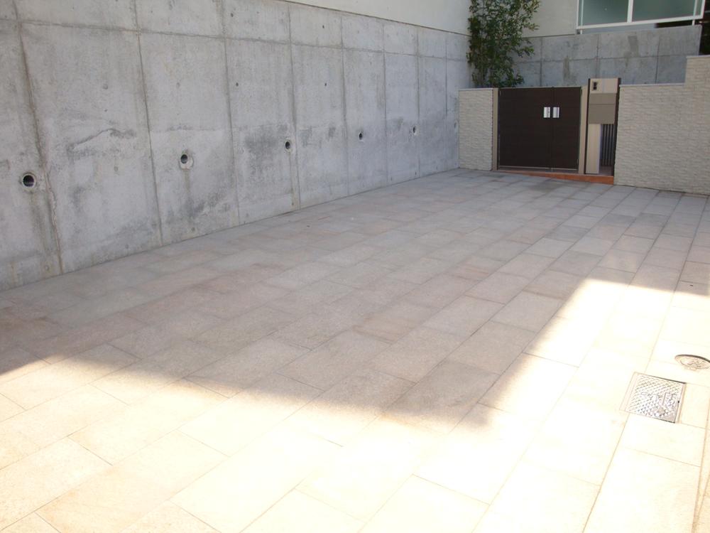 Parking lot. Parking is stone paste