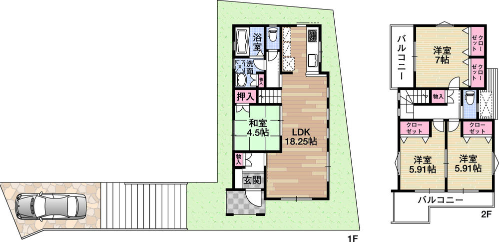 Other building plan example. Building plan example (No. 3 place) building area of about 97.60 sq m