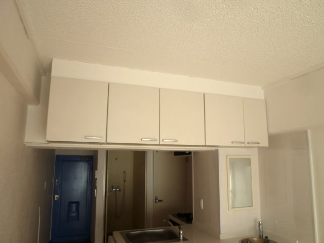 Receipt. Kitchen top shelf cupboard