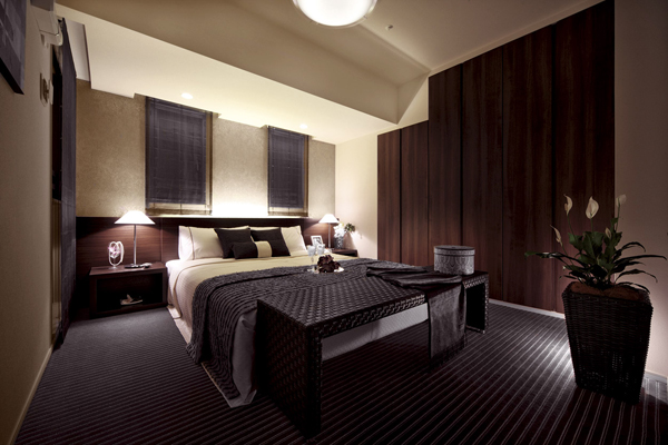 Interior.  [bedroom] In a calm atmosphere, It is likely to spend private time to sincerely relax (D type menu plan model room / Including some paid option specification. Application deadline Yes)
