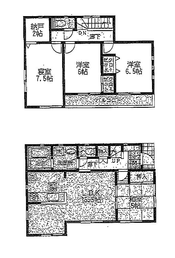 Floor plan. 34,800,000 yen, 4LDK, Land area 99.08 sq m , Building area 100.03 sq m 3 No. land