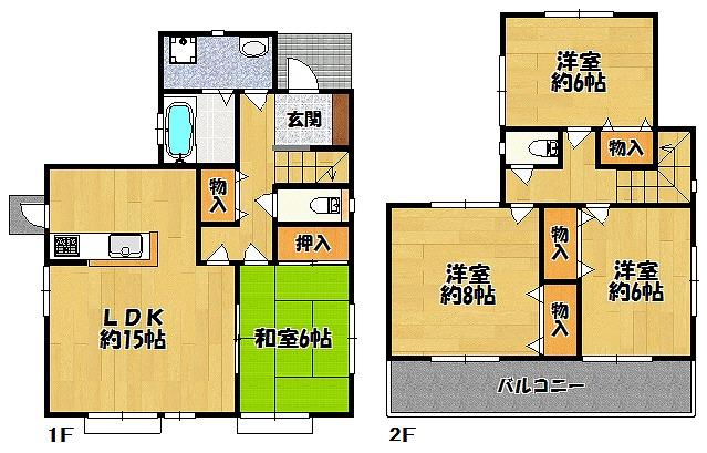Floor plan. (G Building), Price 20.8 million yen, 4LDK, Land area 150.02 sq m , Building area 99.77 sq m