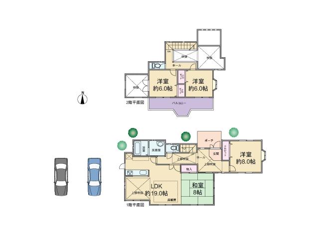 Floor plan. 27 million yen, 4LDK, Land area 297.91 sq m , Building area 118.82 sq m