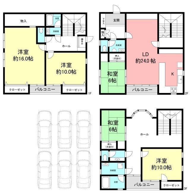 Floor plan. 42,800,000 yen, 5LDK, Land area 311.25 sq m , Building area 218.21 sq m Floor