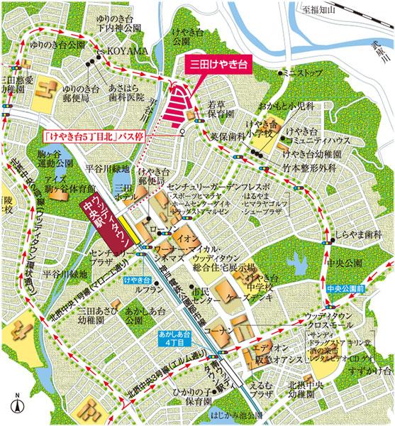 Local guide map. ※ Traffic guide map