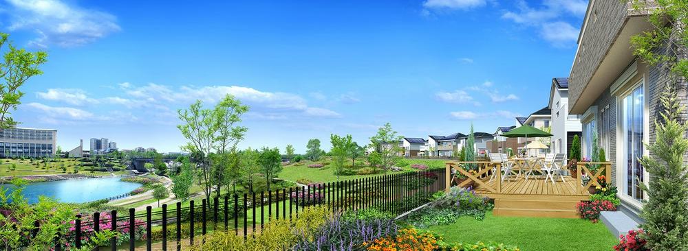 View photos from the local. If the ball lands out of step, Nature fun Mel Pinggu River green space of four seasons (you have made a CG processing to local photo)