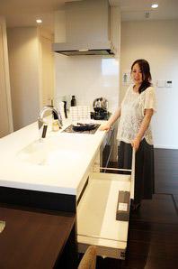 Dish washing and drying machines and glass-top stove, System kitchens with advanced equipment such as a touch-less faucet. A wife as the "pull-out of the storage is very easy to use likely"