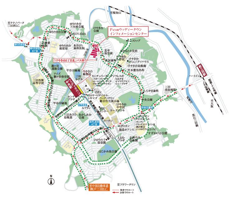 Local guide map. If you wish to visit the, P-con Udditaun information please come to the center.