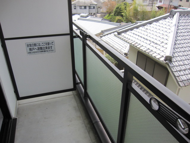 Balcony. Your laundry Easy in the spread of the balcony ◎