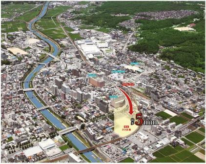 aerial photograph. It is seen from the sky site (July 2012) shooting