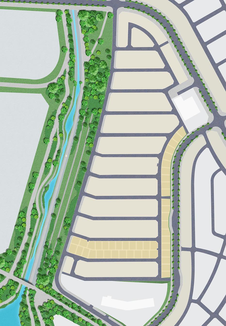 The entire compartment Figure. Site area 54 ~ 65 square meters room a breadth of, There is still also districts of the double-sided road