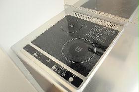 Kitchen. Electric heating type of stove is 2-neck