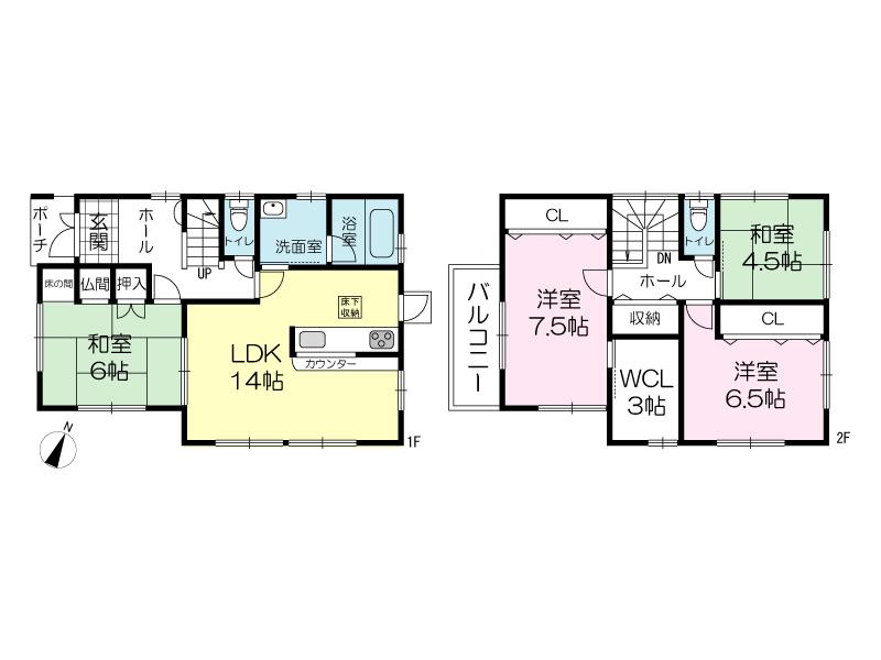 Floor plan. 15.8 million yen, 4LDK + S (storeroom), Land area 528.93 sq m , Building area 102.67 sq m