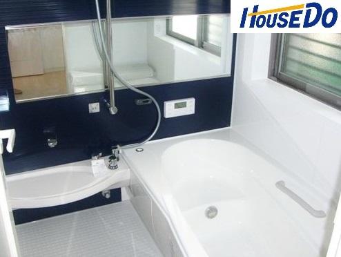 Bathroom. Spacious bathroom. Also with wide mirror.