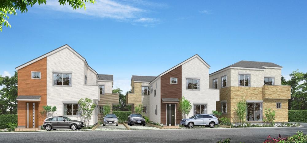 Rendering (appearance). All five sections of the subdivision