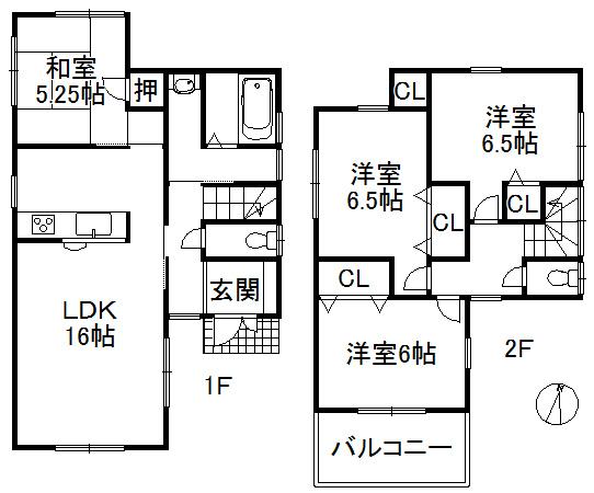 Floor plan. (No. 4 locations), Price 29,800,000 yen, 4LDK, Land area 110.55 sq m , Building area 93.96 sq m