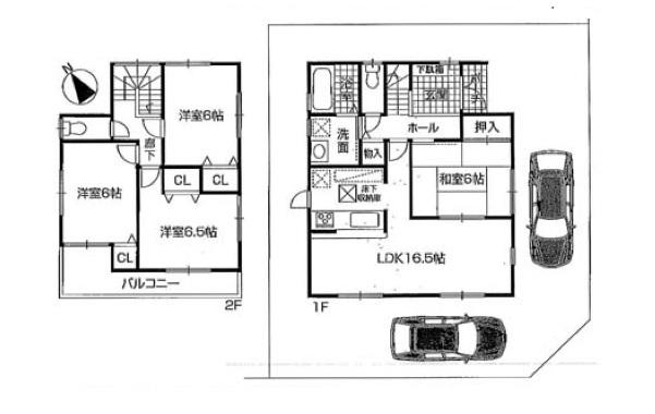 Floor plan. 37,800,000 yen, 4LDK, Land area 138.91 sq m , Building area 95.58 sq m floor plan
