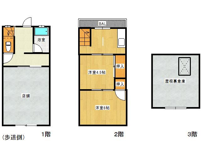 Floor plan. 10.9 million yen, 3DK + S (storeroom), Land area 40.46 sq m , Building area 57.96 sq m