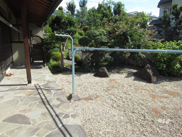 Garden. There is a spacious garden.